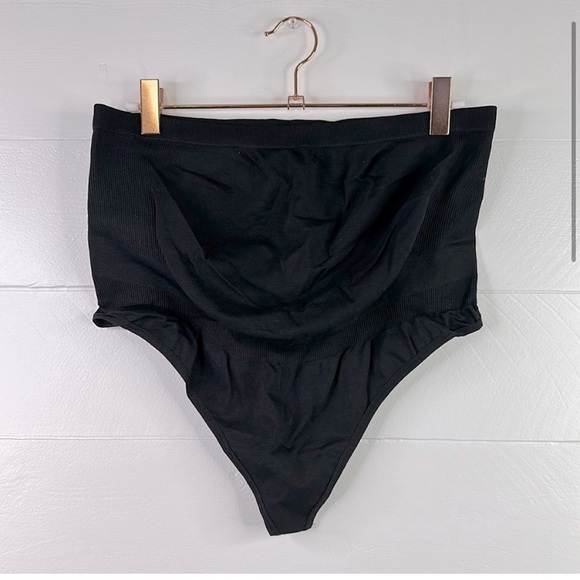 BLANQI Black Maternity Pregnancy Seamless Over Belly Support Thong Size XXL - Picture 10 of 10